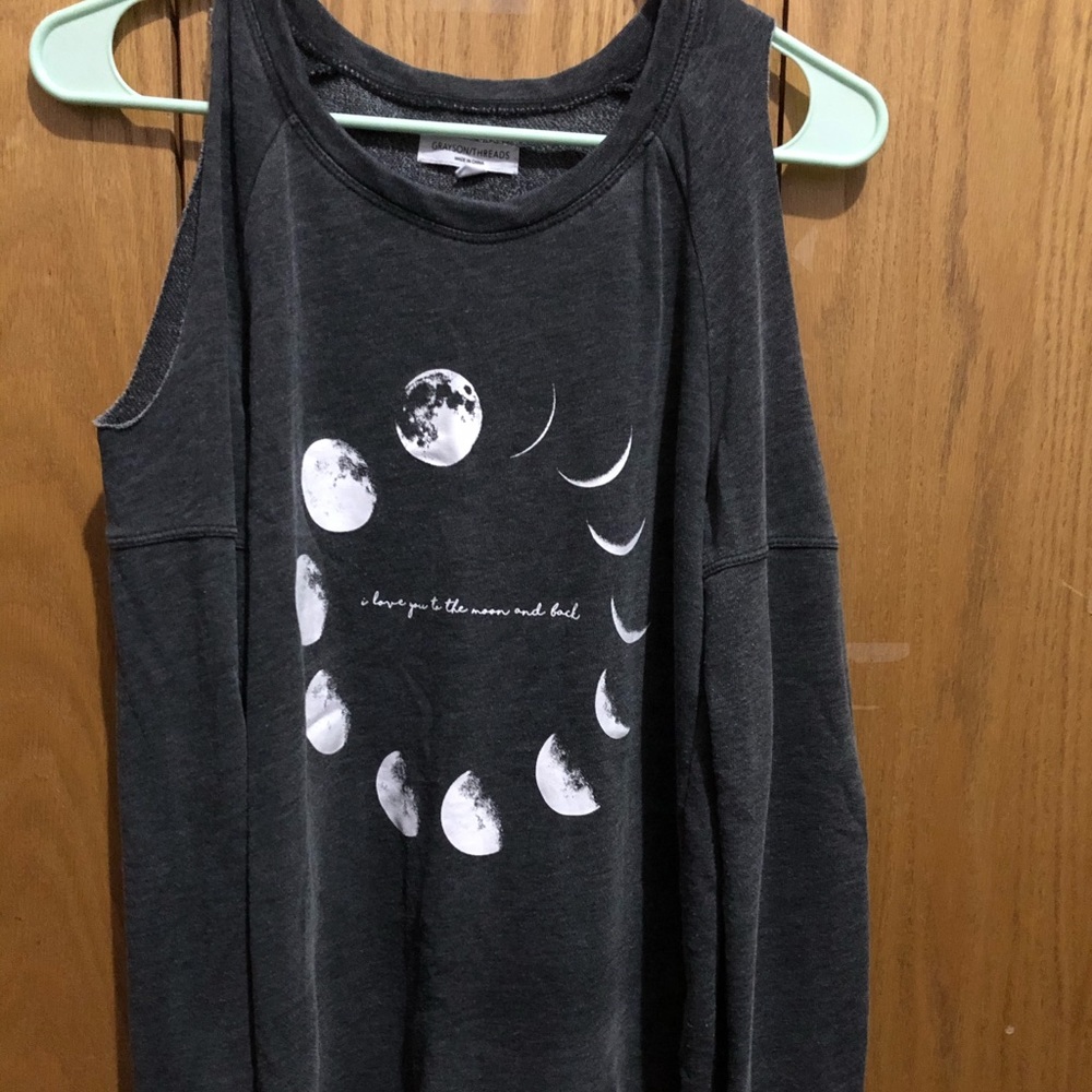 Off the shoulder sweatshirt